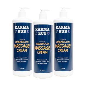 Magnesium Massage Cream Bottle 1 litre (Wholesale)