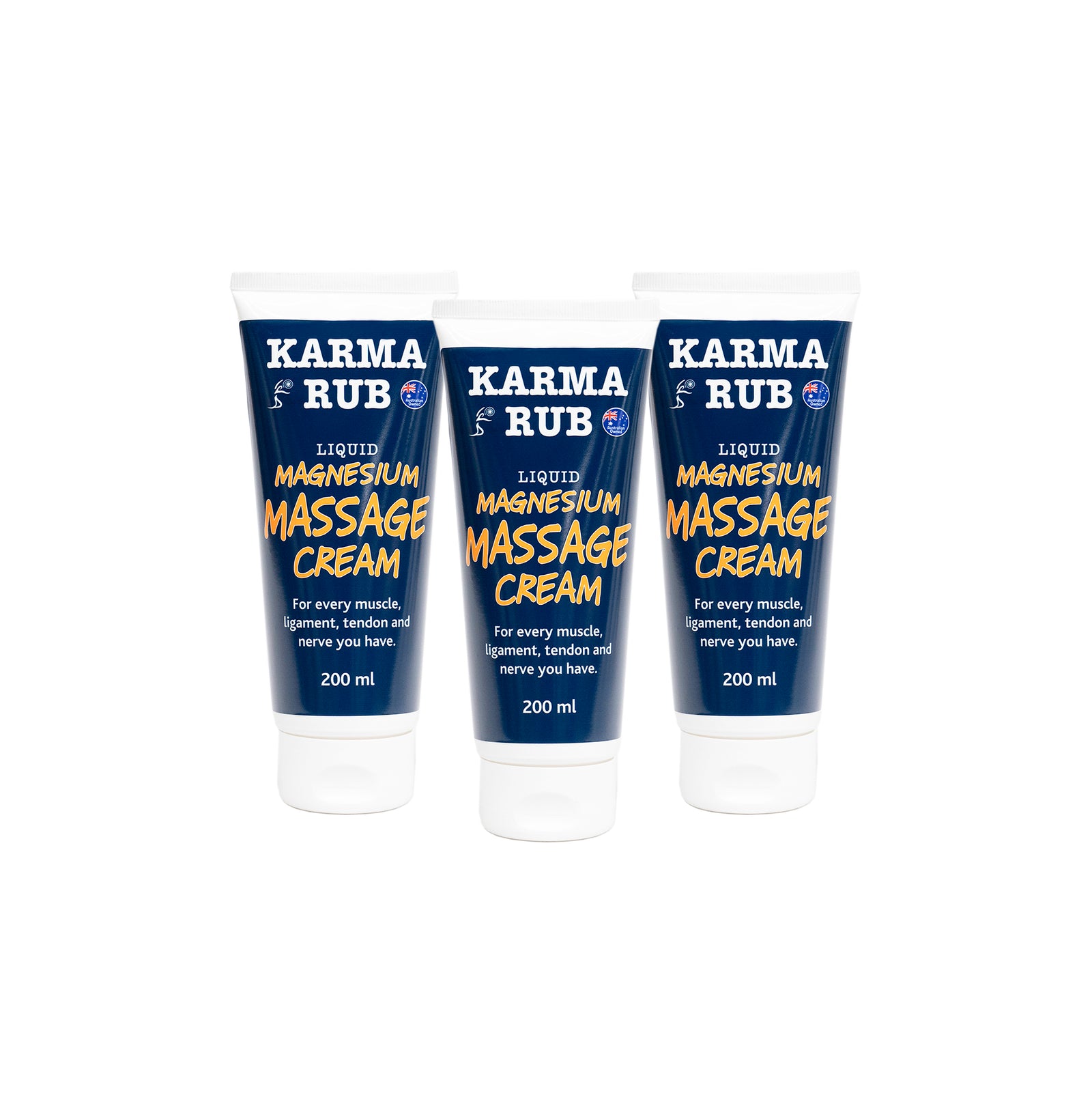 Magnesium Massage Cream Trio - Karma Rub Liquid Magnesium 