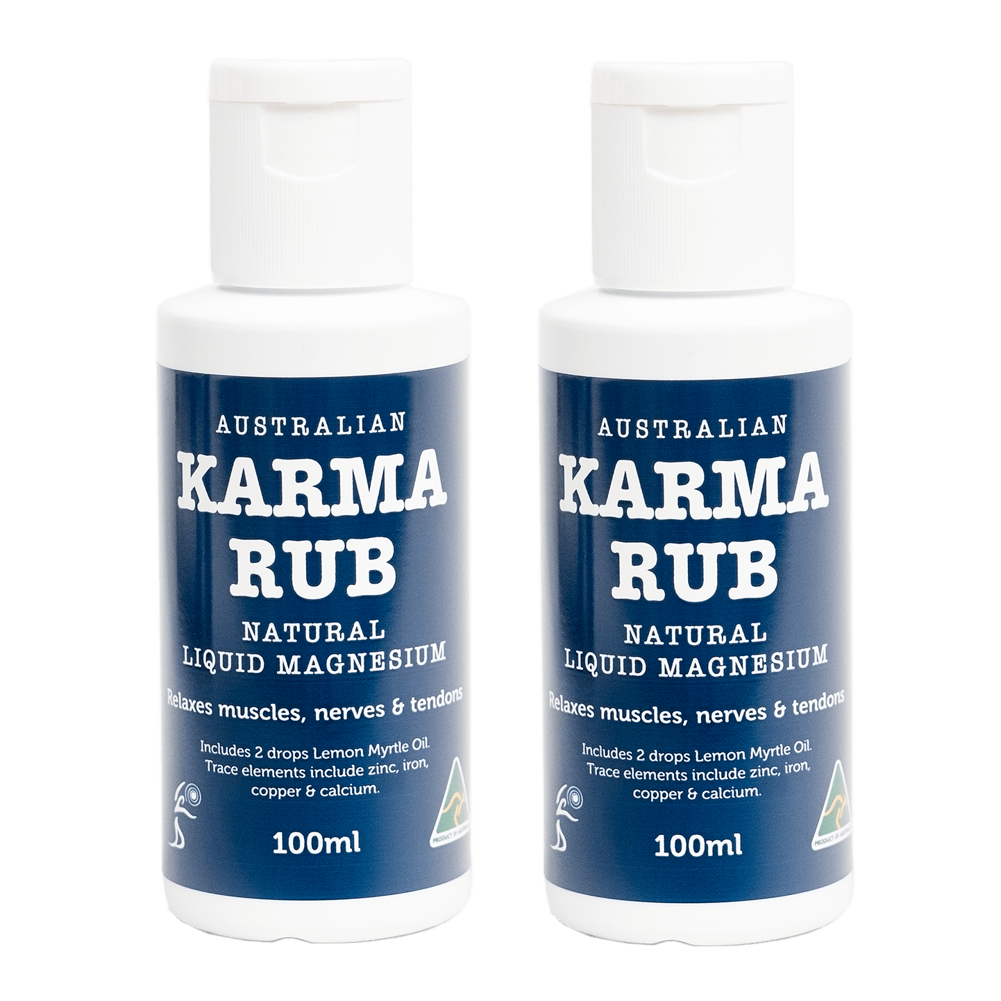 100ml x 2 Karma Rub Magnesium - Karma Rub Liquid Magnesium 