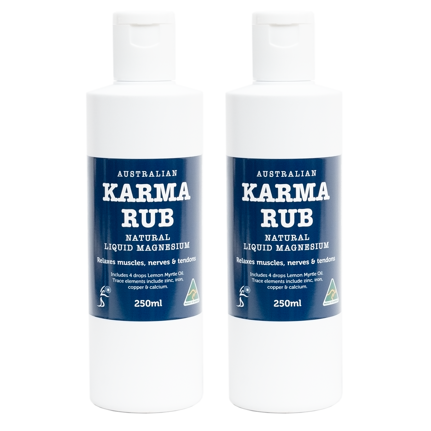 2 x 250ml Karma Rub Magnesium - Karma Rub Liquid Magnesium 