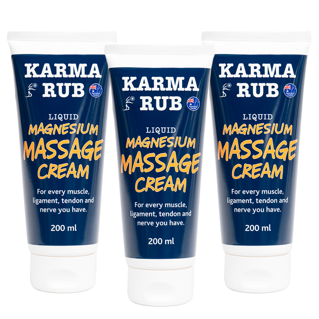 Magnesium Massage Cream Trio - Karma Rub Liquid Magnesium 